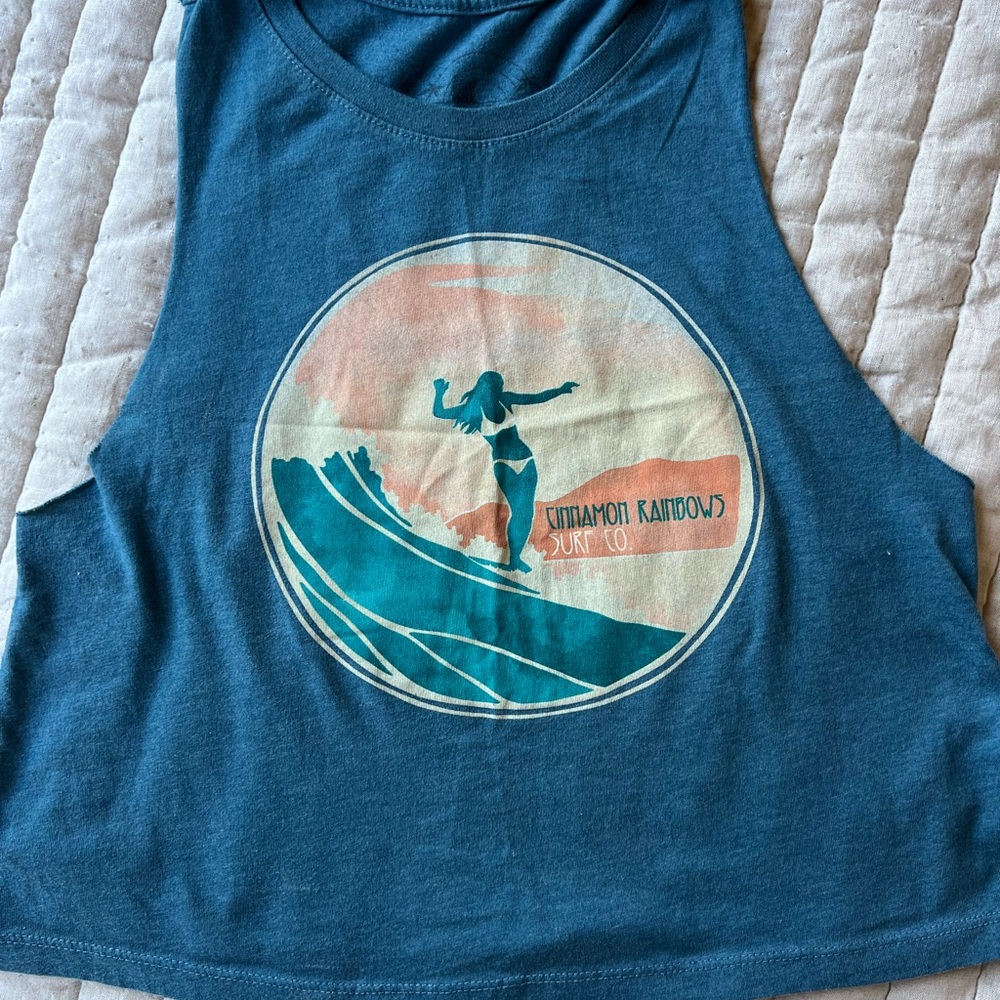 Teal Muscle Tee